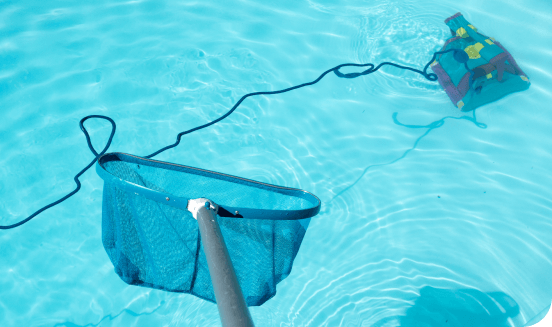 pool pump and a pool filter