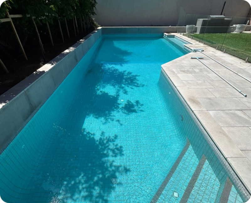 pool looking tired and dirty